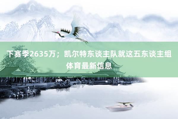 下赛季2635万；凯尔特东谈主队就这五东谈主组体育最新信息