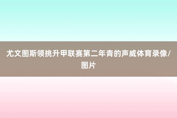 尤文图斯领挑升甲联赛第二年青的声威体育录像/图片