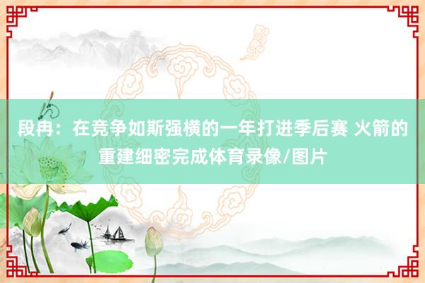 段冉：在竞争如斯强横的一年打进季后赛 火箭的重建细密完成体育录像/图片