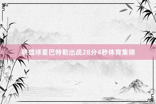 骁雄球星巴特勒出战28分4秒体育集锦