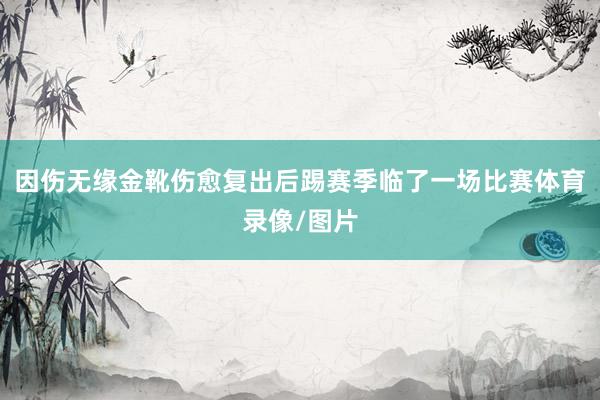 因伤无缘金靴伤愈复出后踢赛季临了一场比赛体育录像/图片