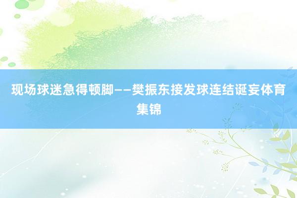 现场球迷急得顿脚——樊振东接发球连结诞妄体育集锦