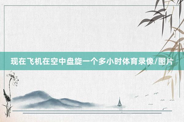 现在飞机在空中盘旋一个多小时体育录像/图片