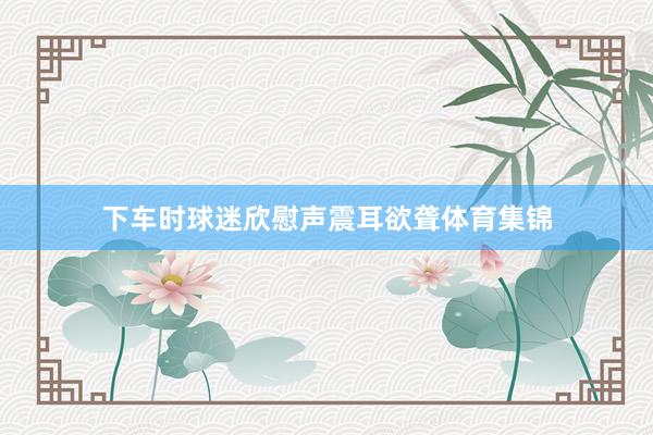 下车时球迷欣慰声震耳欲聋体育集锦