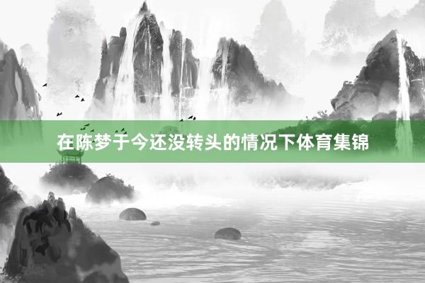 在陈梦于今还没转头的情况下体育集锦