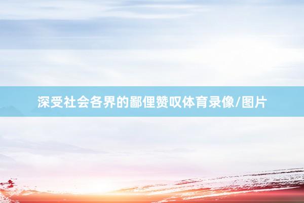 深受社会各界的鄙俚赞叹体育录像/图片
