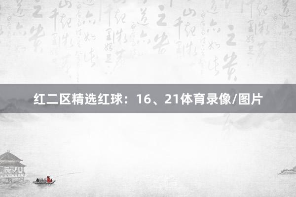 红二区精选红球：16、21体育录像/图片