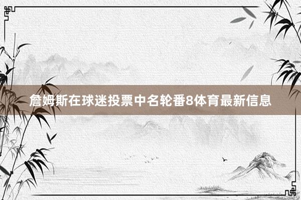 詹姆斯在球迷投票中名轮番8体育最新信息
