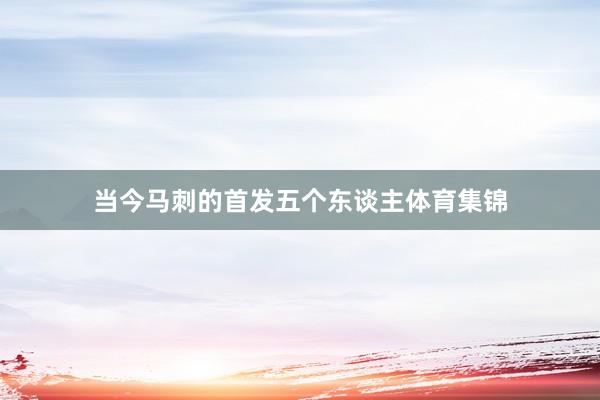 当今马刺的首发五个东谈主体育集锦