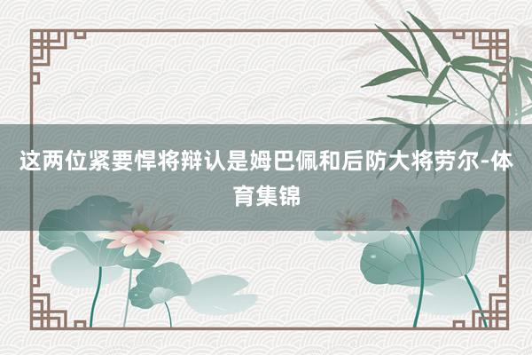 这两位紧要悍将辩认是姆巴佩和后防大将劳尔-体育集锦