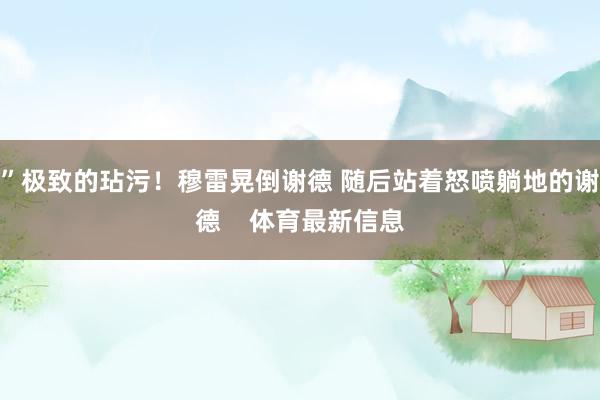 ”极致的玷污！穆雷晃倒谢德 随后站着怒喷躺地的谢德    体育最新信息