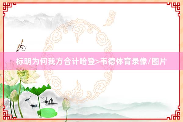 标明为何我方合计哈登>韦德体育录像/图片