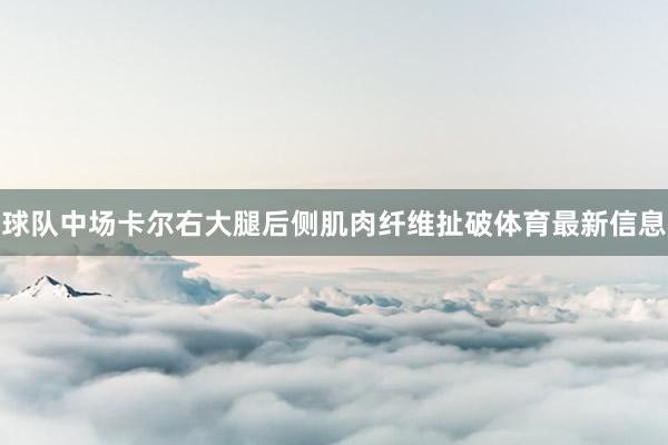球队中场卡尔右大腿后侧肌肉纤维扯破体育最新信息