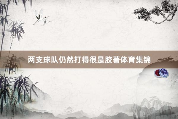 两支球队仍然打得很是胶著体育集锦